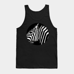 Zebra  - in a circle Tank Top